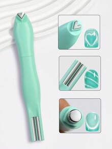 Multi Functional Nail Art Magnet Stone Pattern Absorbing Nail Gel Crystal Magnetic Bar Nail Enhancement Tool DIY,Nail Supplies,Nail Tools,Nail Art Tools,Back To School,Nails,Nail Tools For Press On Nails - Green - View 5