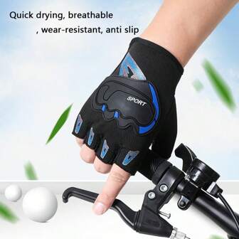 1 paar motorfietsracehandschoenen voor heren en dames met volledige vingers, halve vingers, horizontale stang, zachte schaal en touchscreen, fitness- en outdoorsporthandschoenen