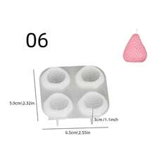 DIY 水晶树脂草莓吊坠硅胶模具，4 件蜡烛草莓石膏模具，适用于蜡烛制作 - 白色 - 查看 11