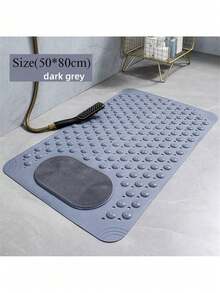 优质防滑淋浴和浴缸垫 - 厚橡胶浴垫，带排水孔和强力吸盘，防滑浴室地垫，适用于干湿表面，速干设计，带按摩纹理 - 非常适合水疗中心、健身房更衣室和豪华浴室（乔迁/情人节礼物）