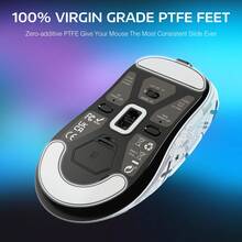 ATTACK SHARK X3 Lightweight Wireless Gaming Mouse With 3-In-1 Connection (2.4G/USB-C Wired/Bluetooth), 26,000 DPI, PAW3395 Optical Sensor, GM8.0 Switch, 5 Programmable Buttons, Grip Tape For PC/Windows - Trắng+Nhãn dán - Xem 6