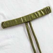 Festival Rave Outfit Patent Leather Garter Leg Wrap For Women Elastic Non-Slip Strap Music Concert Accessories - Green - View 2