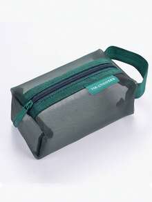 Small Portable Organizer Bag, Cosmetic Bag, Digital Accessories Bag, Mesh Outer Layer Can Hold Various Personal Items, Multiple Colors Available, Can Be Used As Power Bank, Travel Bag, Portable Charger, Charger Storage Box, Dorm/Back To School Headphone Case, Cable Organizer, Electronics Pouch, Dorm Cable Organizer, Essential For Home & Camping, Unisex Makeup Bag Make Up Bag Makeup Pouch Toiletry Bag Wash Bag Travel Essential Cruise Essential Vacation Essentials For Men Women Travel Containers Holiday Essential Gifts For Women - Multicolor - View 7