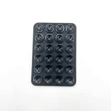 48pcs Double-Sided Silicone Suction Cup Phone Stand, Minimalist Suction Cup Sticker Non-Slip Phone Case Portable Detachable Phone Holder, Square Anti-Drop Phone Suction Cup Stand, Halloween Gift