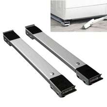 2pcs Home Cleaning Companion! Swivel Casters Glide Pad, Secure Brake & Anti-Slip, One-Key Cleaning Of Corners, Effortless & Efficient, High Load Bearing Capacity, Suitable For Furniture Moving Bathroom Accessories - Black - View 7