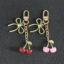 1 件男女通用粉色樱花钥匙扣，时尚蝴蝶吊坠，奢华风格包包配件学校汽车配件可爱哥特 Y2k - 多色新-3 - 查看 4