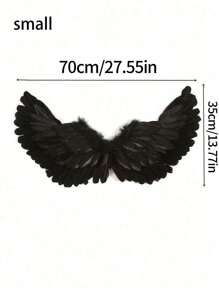 1 Angel Wing Prop, Feather Party Decoration For Party, Wedding, Stage Show Props, Holiday Decoration, Christmas Cosplay Costume Halloween
