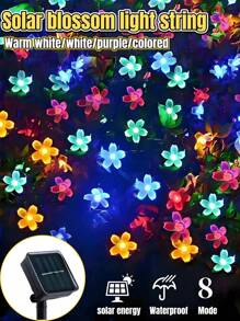 20/50/100 LED 太阳能灯串 - 户外太阳能灯串，适用于花园和庭院围栏、圣诞树装饰、8 种照明模式、IP65 防水、具有童话般的照明环境 - 防风、节能、易于安装，适用于婚礼、派对、家庭、草坪、万圣节、圣诞节和节日装饰（暖白/白色/彩色/紫色）