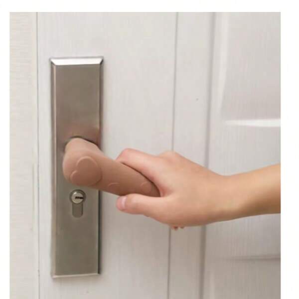 Silicone Door Handle Cover Anti Collision Anti-Static Doorknob Sleeve Silent Anti-Slip Safety Doorknob Protector Home