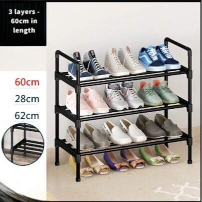 Shoe Rack, Simple Assembly, Multi-Layer Assembly, Simple Shoe Rack, Household Door Dust-Proof Storage Shoe Cabinet, Economical Shoe Rack For Dormitory, Storage Rack
