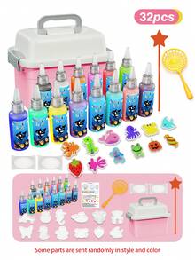 23/30/32 件 DIY 魔法水玩具，儿童手工制作水宝宝套装，魔法水，培养孩子的动手能力和科学素养，女孩的游戏，适合 3 岁以上男孩和女孩的完美礼物，适合与朋友和家人一起度过夏日时光，回到学校