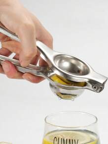 1pc Portable Aluminum Multifunctional Citrus Juicer - Efficient Manual Lemon Squeezer With Easy-Squeeze Design, Anti-Slip Handle, Effortless Citrus Press, No Electricity Needed, And Space-Saving Kitchen Storage - Essential Kitchen Gadgets For Fresh Juice Lovers
