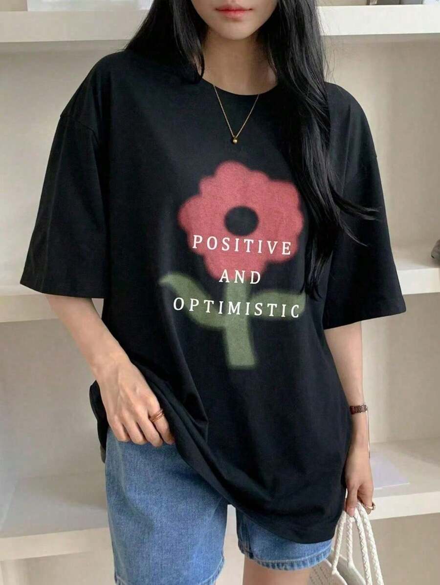 Women T-Shirts - 黑色 - 查看 1