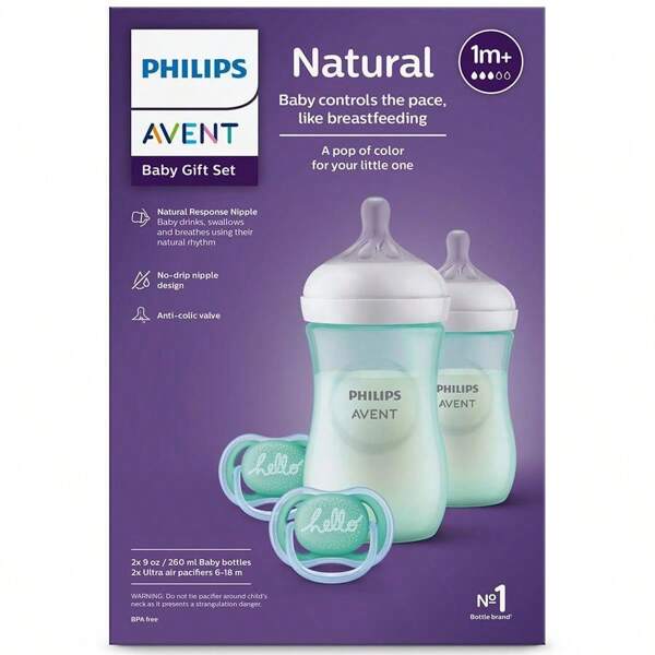 PHILIPS Natural Baby Bottle With Natural Response Nipple Baby Gift Set