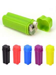 1PC Portable Cigarette Case, Cigarette Case With Lighter Storage, New Integrated Lighter And Cigarette Storage Box, Waterproof And Portable Design, Smoker Accessories, Perfect Gift For Friends, Travel, Back To School Supplies