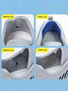 4 sztuki łatek do naprawy butów, naklejka do naprawy cholewki, ochraniacze wkładek do butów Subsidy Sticky, zestaw łatek do naprawy obcasów butów samoprzylepnych, łatki do butów wewnętrznych na dziury, skórzane podkładki pod pięty, akcesoria do naprawy butów - trwałe, odporne na zużycie ochraniacze pięt do trampek, naprawiają wytarte dziury i uszkodzenia podszewki - Wielokolorowe - Zobacz 3