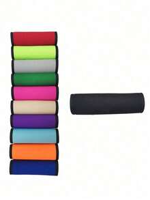 Customized Name Luggage Handle Cover, Personalized Text Luggage Handle Sleeve, Customized Stroller Identifier, Customizable Luggage Cover, 14x15cm, Orange/Red/Blue/Yellow/Rose Red/Black/Green, Luggage Cover, Mother's Day Gift, Easter Gift, Valentine's Day Gift, Birthday Gift