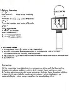 AKKHOO 一体式无线麦克风，带音效，多功能卡拉 OK 麦克风，无线电容麦克风 - 土豪金 - 查看 11