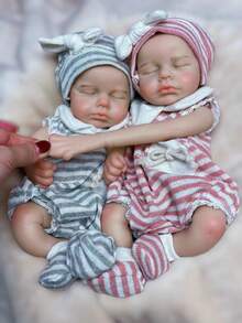 13 Inch Full Silicone Soft Reborn Doll Loulou Boy Or Girl Baby Newborn Doll For Children Birthday Gifts