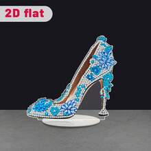 5D DIY 钻石艺术绘画套装，办公桌装饰蝴蝶设计，圆形钻石艺术，亚克力动物主题工艺品，节日礼物装饰，圣诞礼物