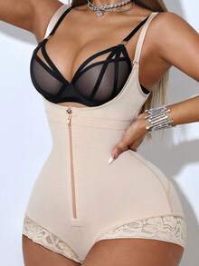 1 Stück kompressive formende Shapewear mit hoher Taille, Bauchkontrolle Farha Shorts, Taillengürtel für Damen Shapewear