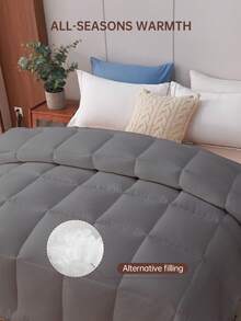 1件装绗缝被 - 四季通用羽绒被，羽绒替代被