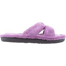 Isotoner Women's Signature X-Slide Slipper, Satin Trim With Memory Foam2025 - Tia cực tím - Xem 2