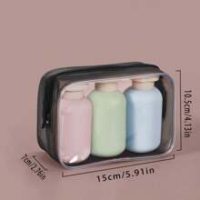 11 pièces Set de bouteilles de voyage pour les articles de toilette, contenants rechargeables de taille voyage pour le shampooing, le revitalisant, les lotions liquides, le savon, le gel douche. Indispensables pour les voyages et incontournables pour la rentrée scolaire