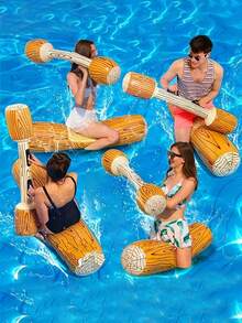 2pcs/4pcs Inflatable Water Jousting Sticks, Water Sports Game Floating Platform - Halloween - Multicolor - View 1