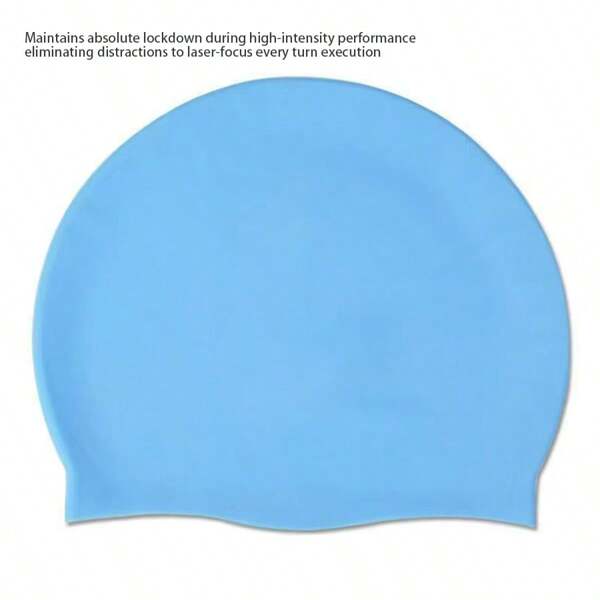 1pc High Elasticity Waterproof Silicone Swimming Cap