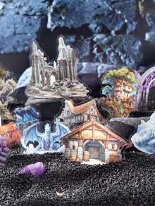 15 张 PET 高品质复古宠物日记装饰贴纸，奇幻职业系列，适用于礼物、办公室、家居、标记、标签、教室、娱乐玩具、学生日记创意复古备忘录装饰贴纸，适用于学校用品，返校 - 彩色 - 查看 8