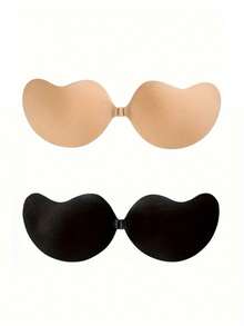 1/2/4 Chiếc Áo Ngực Nâng Ngực Không Lưng Bằng Silicone Dán, Có Thể Tái Sử Dụng, Khóa Cài Phía Trước, Giúp Nâng Ngực - Cúp Thoáng Khí, Thân Thiện Với Da, Phù Hợp Với Cỡ Cúp A-D, Váy Cổ Chữ V Sâu. - Nhiều màu - Xem 11