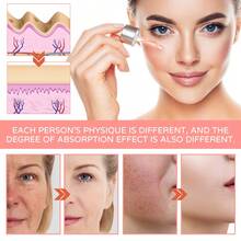 30ml Concentrated Essence, Anti-Aging, Skincare, Vegan, 5-In-1 Facial Serum, Infused With Vitamin C And Hyaluronic Acid, Firms Skin, Reduces Wrinkles, Minimizes Pores, Brightens Complexion - 彩色 - 查看 5