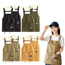 New Professional Barber Apron Breathable Waterproof Cooking Aprons 2 Sizes Large Pocket Working Clothes For Hairdressing - Multicolor - View 10