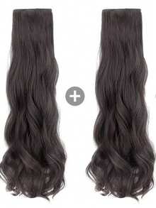 LYSW 3片装波浪卷发夹式接发片，统一款式，长款假发片，卷发蓬松接发片，隐形马尾夹式接发片，大波浪卷发接发片 HA2722，发爪夹，发爪，发夹，发卡，发夹，学生用品，发饰，头部饰品，女士发饰，发卡 - 彩色 - 查看 16