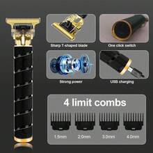 HIENA 4pcs/3pcs/1pc Men's Electric Shaver Set, Nose Hair Trimmer, Electric Razor And T9 Trimmer, Cordless USB Rechargeable Grooming Kit With Gift Box, Ideal Father's Day Or Valentine's Day Gift For Men, Suitable For Travel And Home Use - Black - View 8