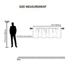 1pc Summer Lemon Theme Home Valance, 54x18in, Watercolor Yellow Lemon Fruit And Green Leaf Decorative Pattern, Modern Art Style, Suitable For Bedroom, Living Room Kitchen, Cafe And Other Holiday Curtain Valance Decoration Supplies - Multicolor - View 3