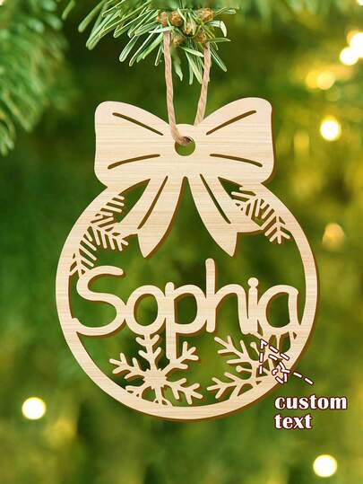 Personalized Christmas Ornaments With Name,Wooden Christmas Tree Ornaments 2025 With Custom Family Name For Youth Adults,Xmas Ornaments For Christmas Tree Gifts (01-6 Styles Of Christmas Ornament),Xmas Decoration,Multi-Functional, Ornamental,Reusable,Exquisite,Stylish,High-Quality,Colorful,Modern,Custom,Personalized,Unique,Ideal Gifts For Him,Ideal Gifts For Her,Boyfriend,Dad,Girlfriend,Mom,Family,Friends,Tea Room,Home,Garden,Office,For Anniversaries,For Valentine's Day,For Mother's Day,For Birthdays,For Father's Day,For Graduation,For Weddings,For Housewarming,Customized Home Decor Supplies,Home Room Decor Gifts