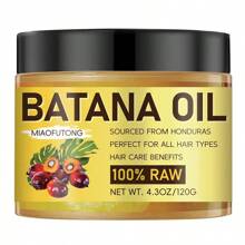 Buy One Get One Free 4.3oz Batana Hair Oil, Pure Honduran Batana Fruit Extract Vegetable Oil, Helps To Strengthen Hair Roots, Eliminate Split Ends, Long-Lasting Anti-Frizz, Light And Non-Greasy Texture, Nourishes Hair, Improves Curls, Makes Hair Thicker, Tougher And Healthier. Unisex