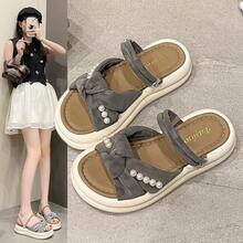 Women Athletic & Outdoor Sandals & Slides - 灰色 - 查看 2