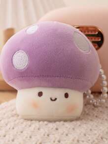 Almohada de peluche con forma de hongo y colgantes, juguete de peluche con forma de hongo relleno y adorable, almohada de peluche con forma de hongo para decoración de habitación y regalo para niños