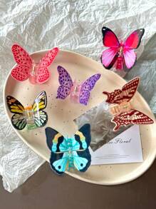 1 Stück Mehrfarbiger Schmetterling Haarklammer, neues Design für Hochsteckfrisur Dekoration, Geschenk für Feiertage