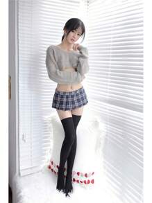 Women Sexy Skirt Super Mini Pleated Plaid Role Play Schoolgirls Short Skirt Lingerie Sexy