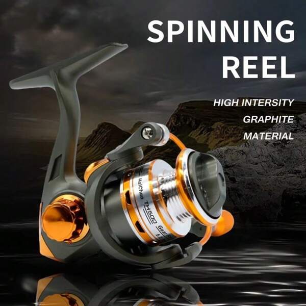 Carrete de pesca en hielo, ultraligero, pequeño, giratorio, con rueda para pesca con mosca, carrete para carpas, artículos de pesca, aparejos
