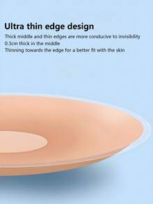 2 Stücke/Packung (10cm/3,93 Zoll) Damen Silikon Brust-Lift BH, Nippel Abdeckungen für trägerlose BHs, BH-Pads für Partykleider und Abendkleider, hebt und schiebt den Busen hoch, verbessert das Dekolleté - Verschiedenfarbig - Übersicht 7