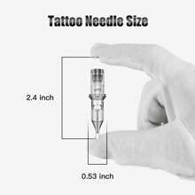 DQFART Ink Needle Box, Mixed Needles 1RL 3RL 5RL 7RL 5RS 7RS 7M1 9M1 7RM 9RM. Disposable Tattoo Needle Round Shader, Tattoo Supplies Suitable For Most Tattoo Guns - Multicolor - View 5