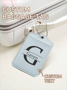 Ayotu Customized Luggage Tags With Letter Names, Travel Cruise Suitcase Label Nameplates, Backpack, Handbag And Schoolbag Nameplate Identifiers, Personalized Card Holders, Travel ID Tags For Business ID Card Holders, Essential For Group Outings, Events, Company Reunion Trips, Business Leisure Customization, Bag Accessories, Birthday Keychains/Keychain Decorations, Treasures Suitable For Travel And Outings - Multicolor - View 3