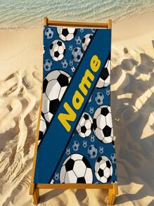 可定制印有足球名字的超大沙滩巾，不易褪色，吸水性强。适合旅行、泳池、潜水、冲浪、瑜伽等活动。海滩必备时尚单品，旅行必备。 - 彩色 - 查看 6