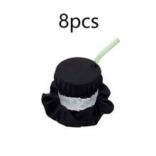 1/3/5/8pcs Nightclub Anti-Drugging Cup Lids, Bar Anti-Spiking Scrunchie Cup Covers, Nightclub Anti-Drugging Devices, Cute Sealed Coffee Cup Lids, Suitable For Bars, Clubs - Multicolor - View 15