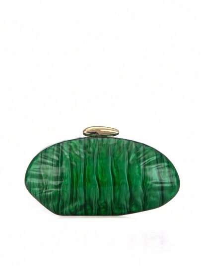 亚克力不对称造型手拿包，适合派对、鸡尾酒会和重要场合